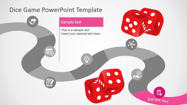 PowerPoint Timeline Design Inspired in Board Game Layout