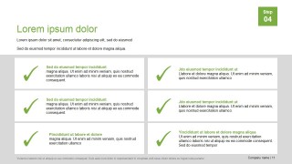 PowerPoint Presentation Template Checklist Layout