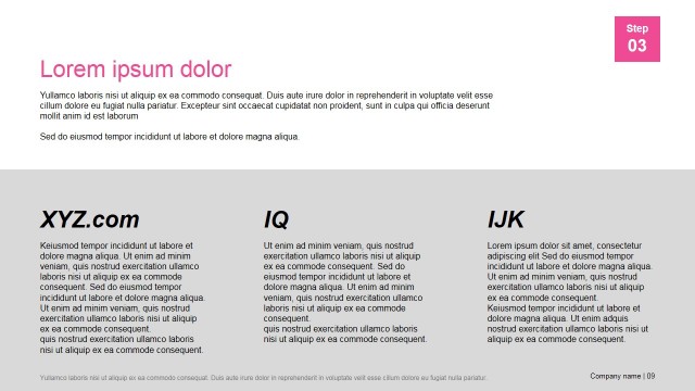 Presentation Template Company Clients Description Section