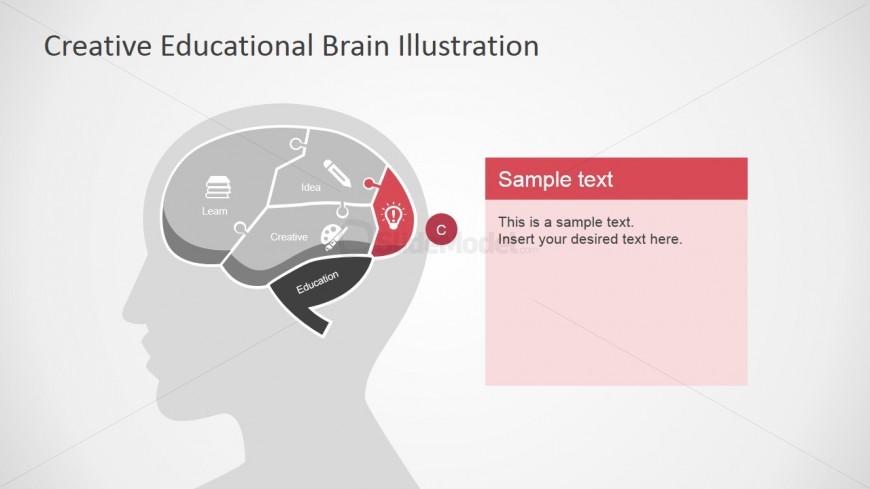 Lightbulb in Brain Slide for PowerPoint