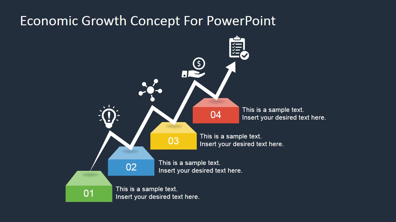 Economic Growth Concept for PowerPoint SlideModel