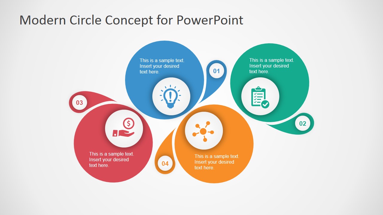 Four Steps Diagram Template for PowerPoint