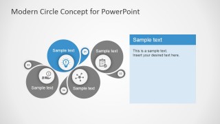 4 Steps Circle Diagrams for PowerPoint
