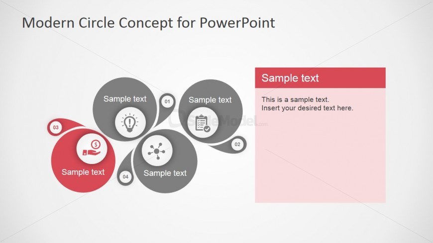 PowerPoint 4 Steps Diagram Clipart