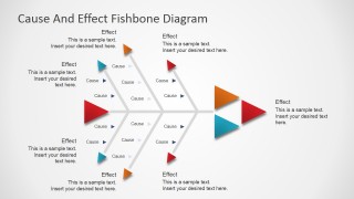 PowerPoint Fishbone Diagram with Arrow Designs
