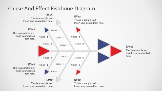Flat Arrows Fishbone Diagram