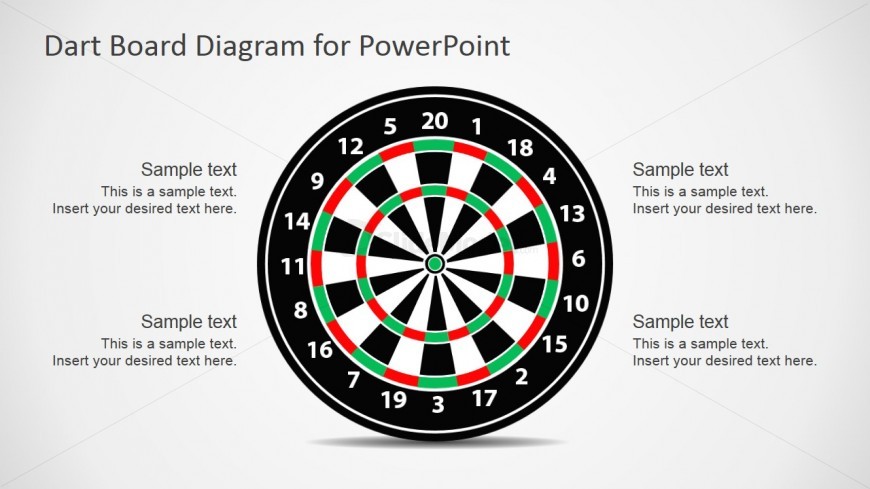Dartboard Illustration for PowerPoint