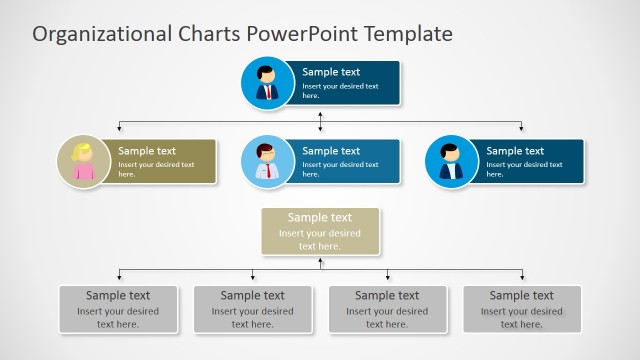 Parallel Orgcharts Diagrams for PowerPoint