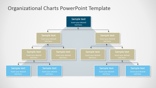 Pyramidal Org Chart for PowerPoint