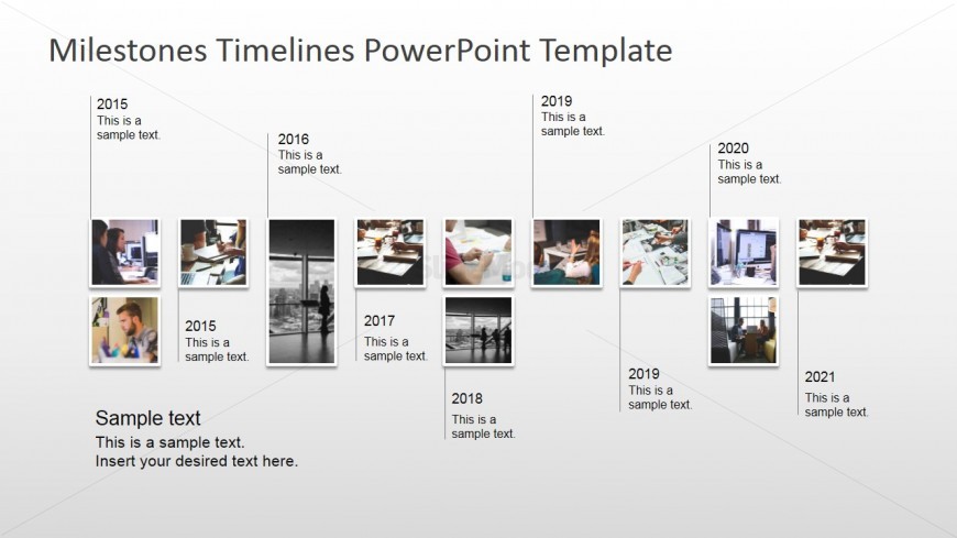 PowerPoint Timeline with Picture Milestones