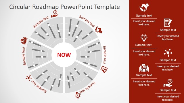 Circular Roadmap PowerPoint Template