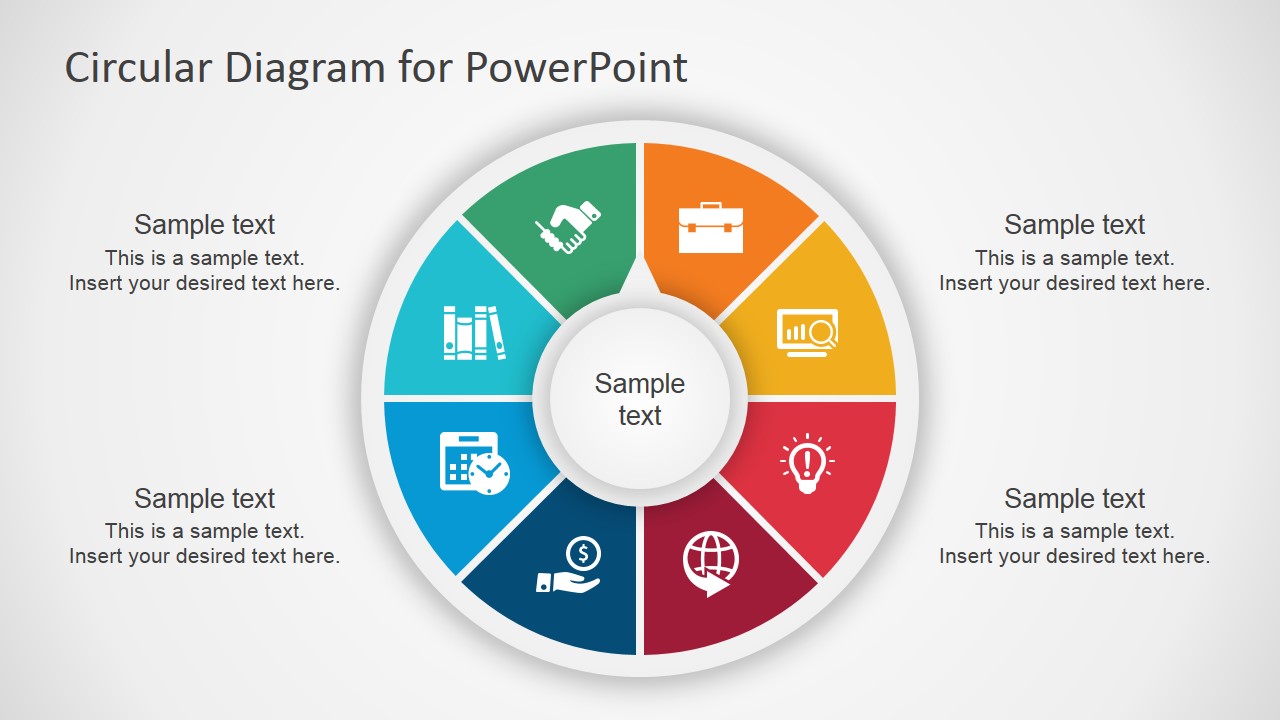 Круговая диаграмма шаблон powerpoint