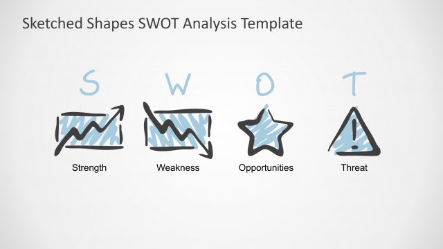 SWOT Analysis PowerPoint Template Sketched