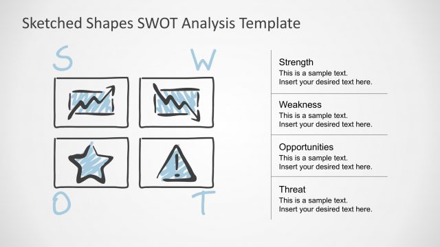 SWOT Analysis PPT Template Sketch