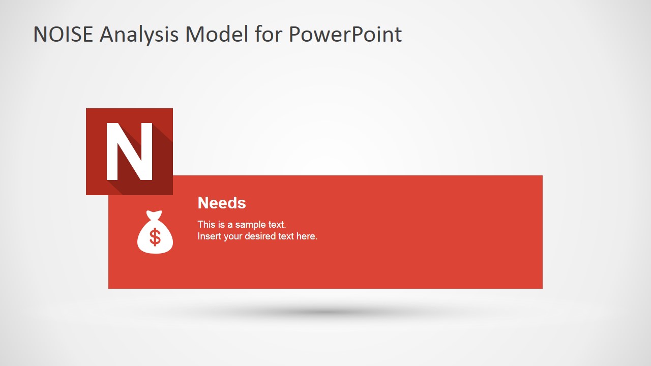 PowerPoint Slide Design for Needs NOISE factor