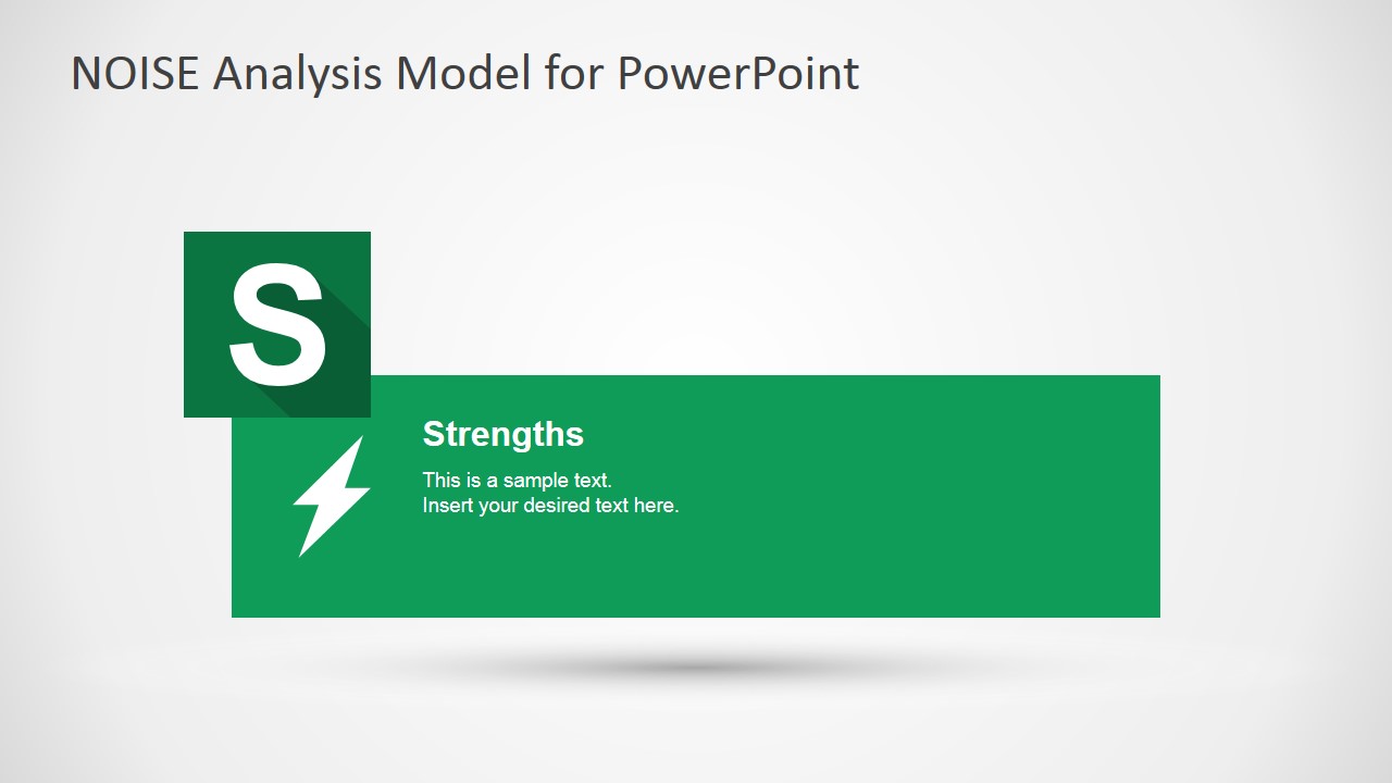 NOISE PowerPoint Strengths Slide Design