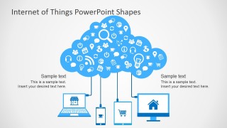 Clipart Shapes Featuring Internet of Things for PowerPoint