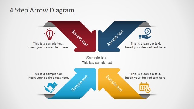 4 Step Arrows Diagram for PowerPoint