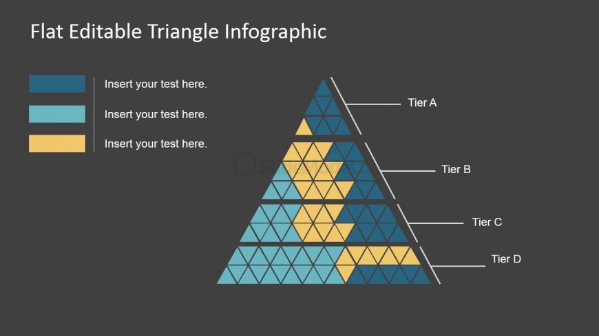 PPT Template Flat Design Triangles Infographics