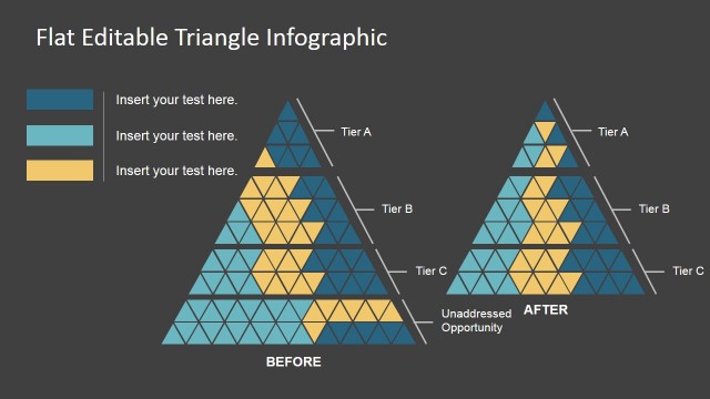 Flat Design Triangle Infographics for PowerPoint