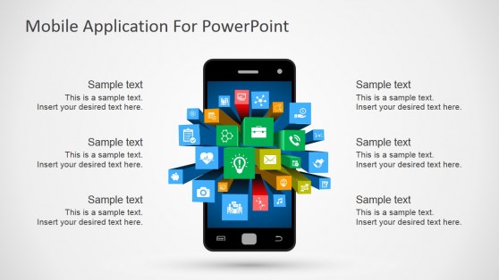 mobile phone presentation powerpoint template