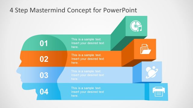 4 Step Mastermind Concept for PowerPoint