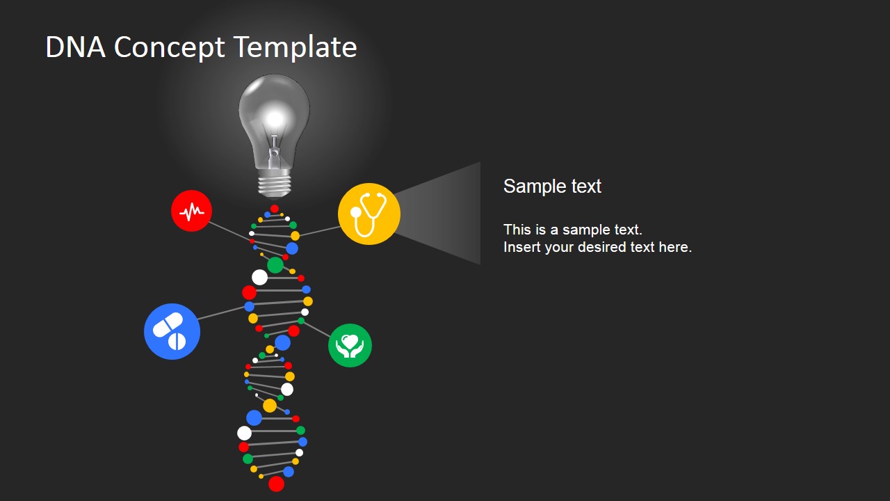 DNA Concept Design for PowerPoint SlideModel