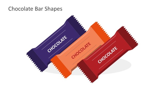 3 Color Chocolate Bars For PowerPoint