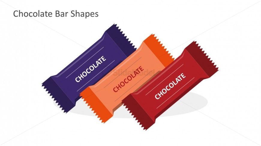 Editable Chocolate Bars For PowerPoint Presentation