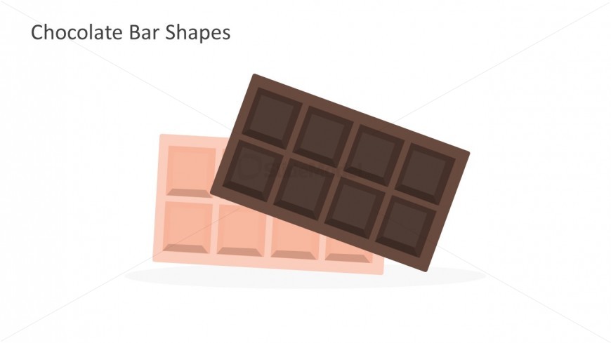 High Quality Chocolate Bar Shapes For PowerPoint