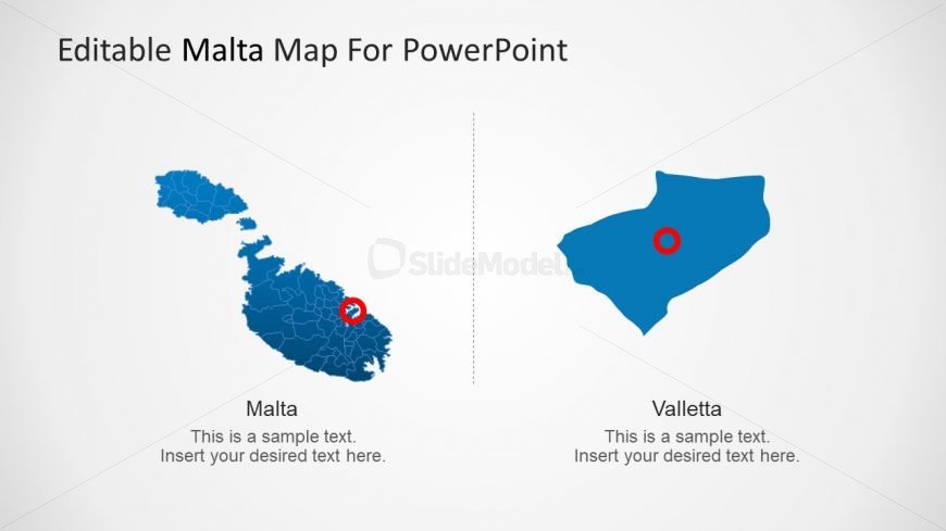 Enlarged Valletta Map Slide