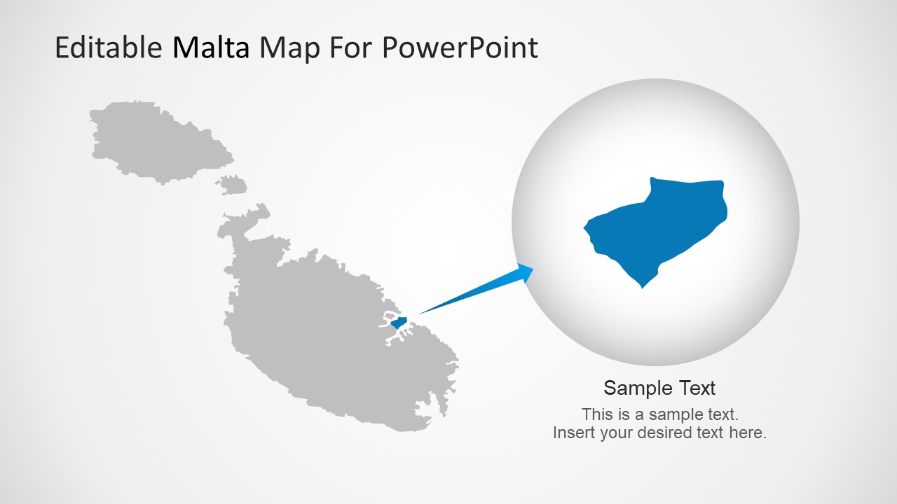 Editable Valletta Geo Location Slides