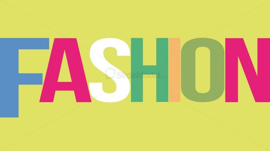 Bright Colors of Fashion Letters