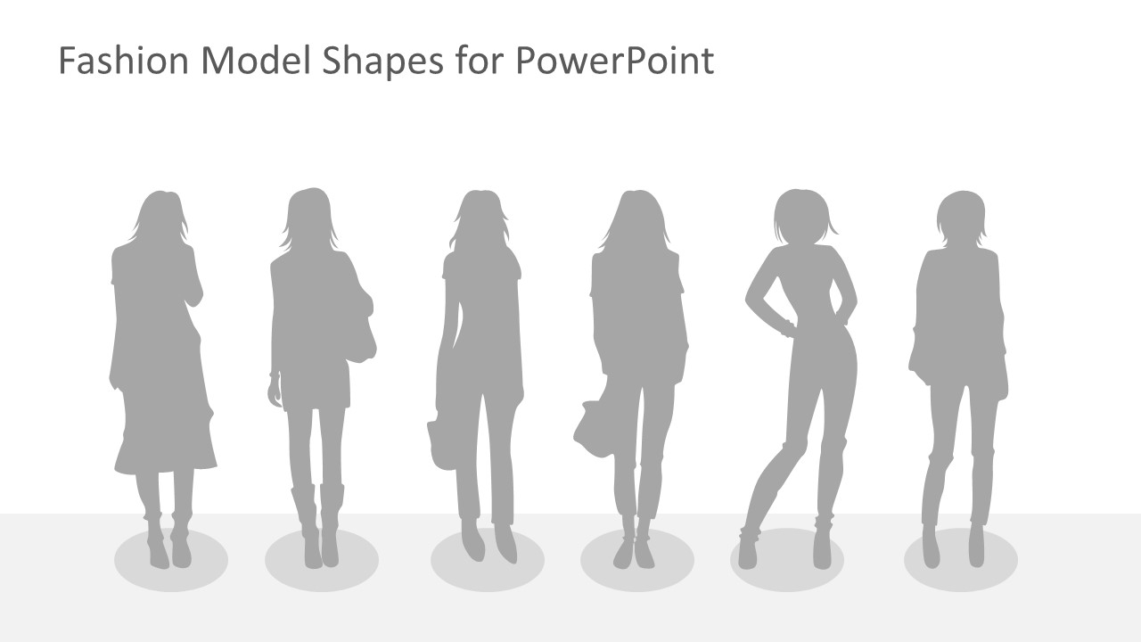 Fashion Model Powerpoint Shapes Slidemodel 5119