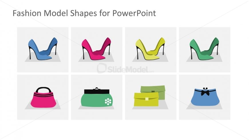 High Heel Shoes and Bags Icons