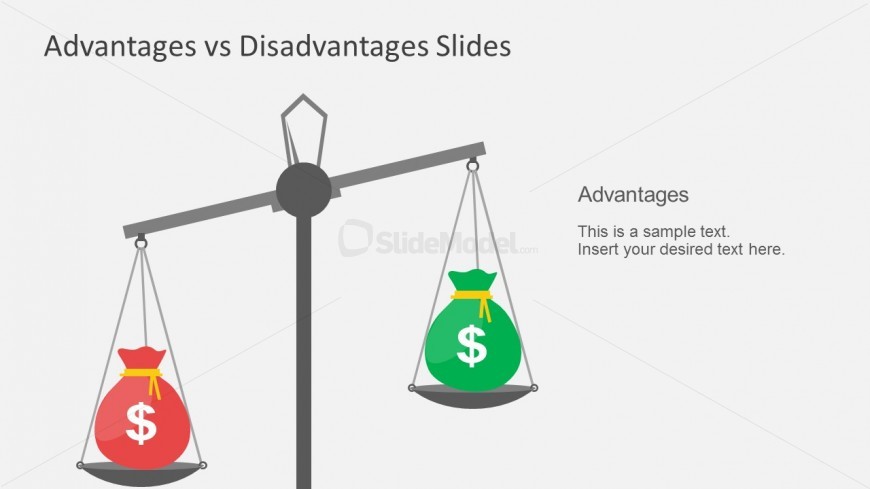 PowerPoint Templates Advantage Disadvantage Scale Balance