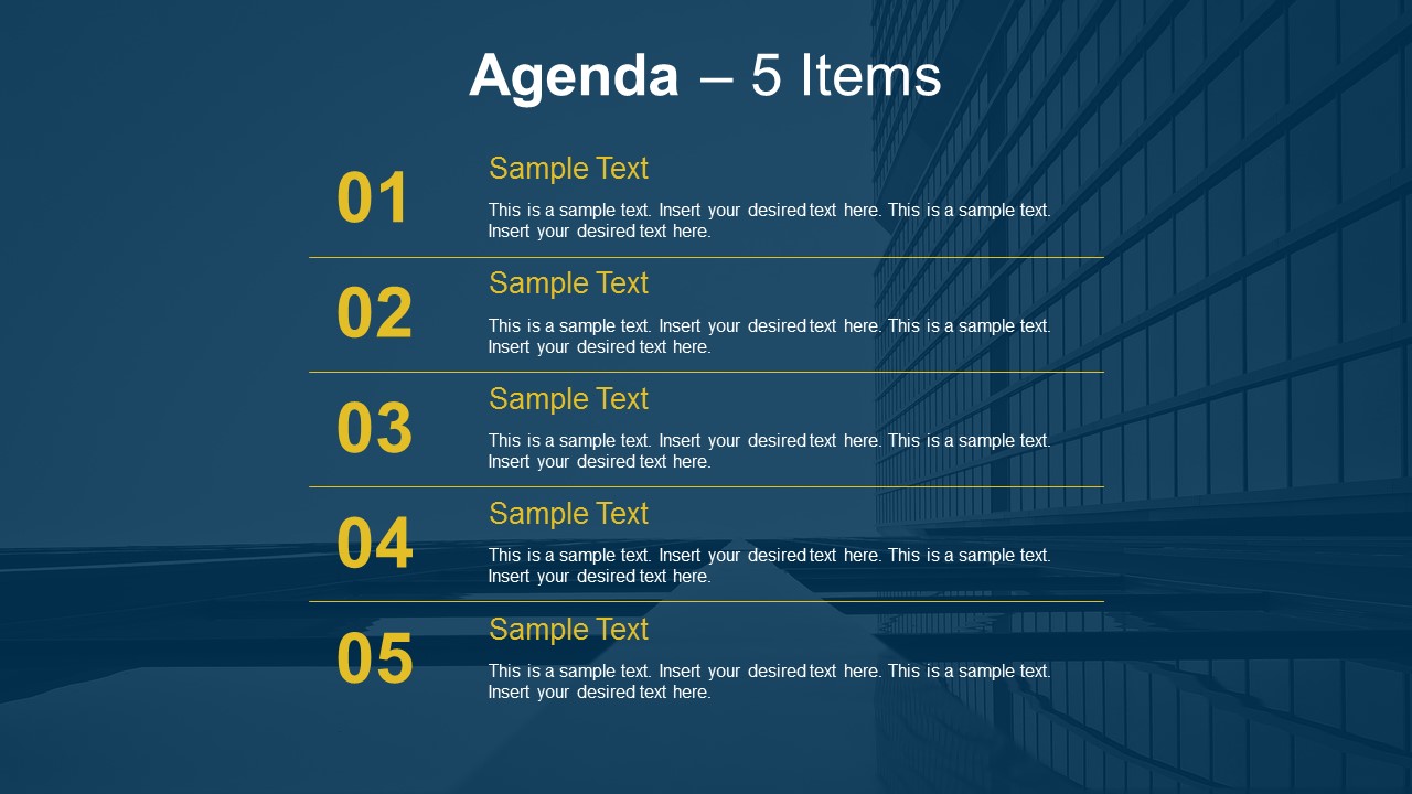 powerpoint agenda template