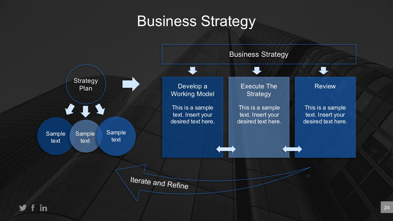 Business Work Model PowerPoint Template Design