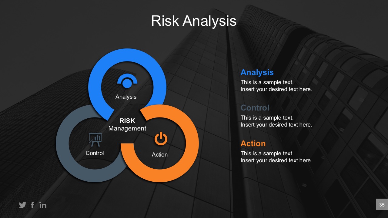 Segmented Circle Diagrams For Business Risk Analysis