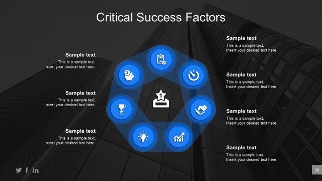 Business Critical Success Factor Model PowerPoint Templates