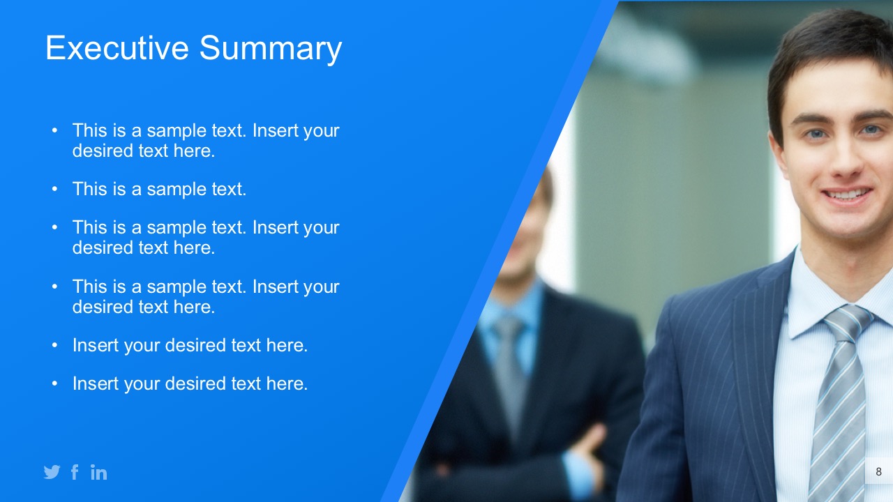 Executive Summary Report PowerPoint Templates