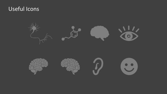Editable Human Brain PowerPoint Icons