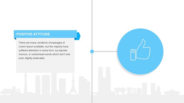 Positive Attitude Textfield Template PowerPoint
