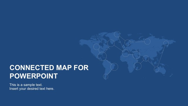 Connected Map PowerPoint Template