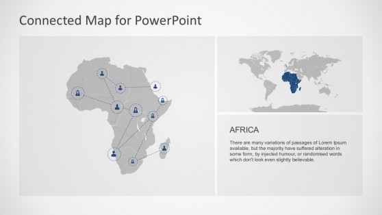 Land Mass Area For African Continent PowerPoint