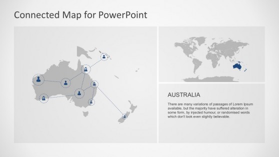 Australia Independent Continental Map PowerPoint