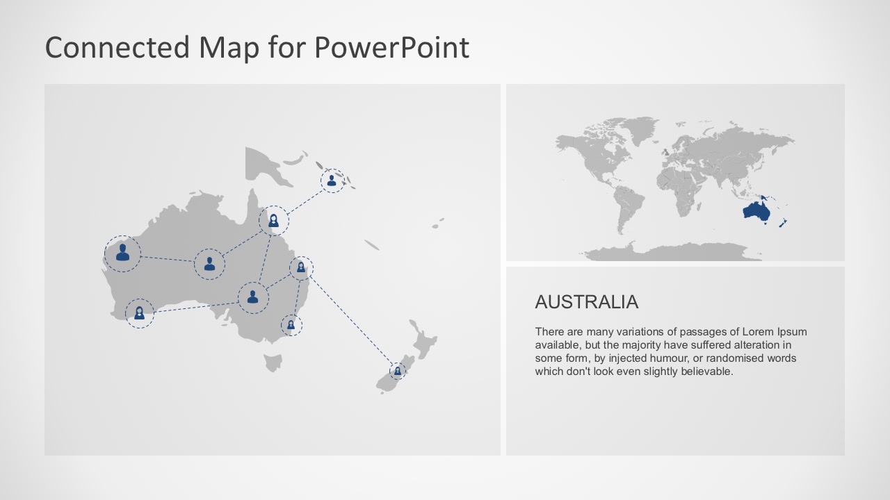 Editable Australian Map For PowerPoint Graphics