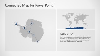 Southernmost Antarctic Continent Map Template