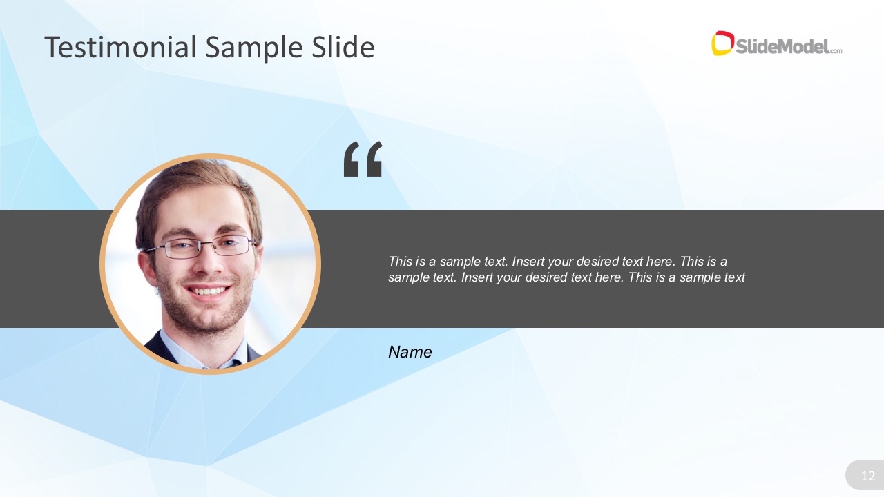 Customer Review Slide Design For PowerPoint 