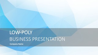 Low Poly Business Graphics Presentation